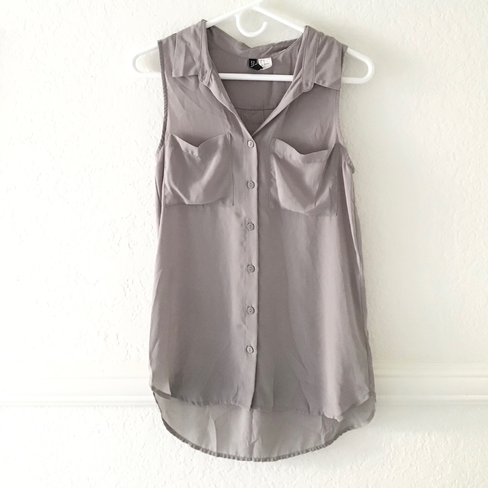 Ivory grey top
